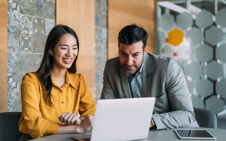 Business partners in meeting.