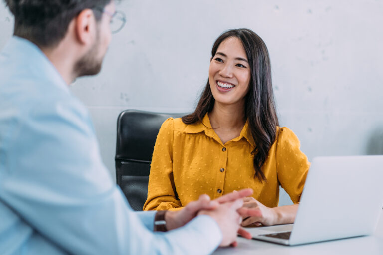 Business partners in meeting.