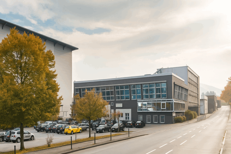 Industrielle-Szene-im-Herbst