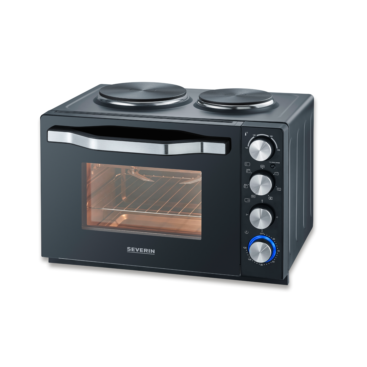 Back- und Toastofen mit Kochplatten