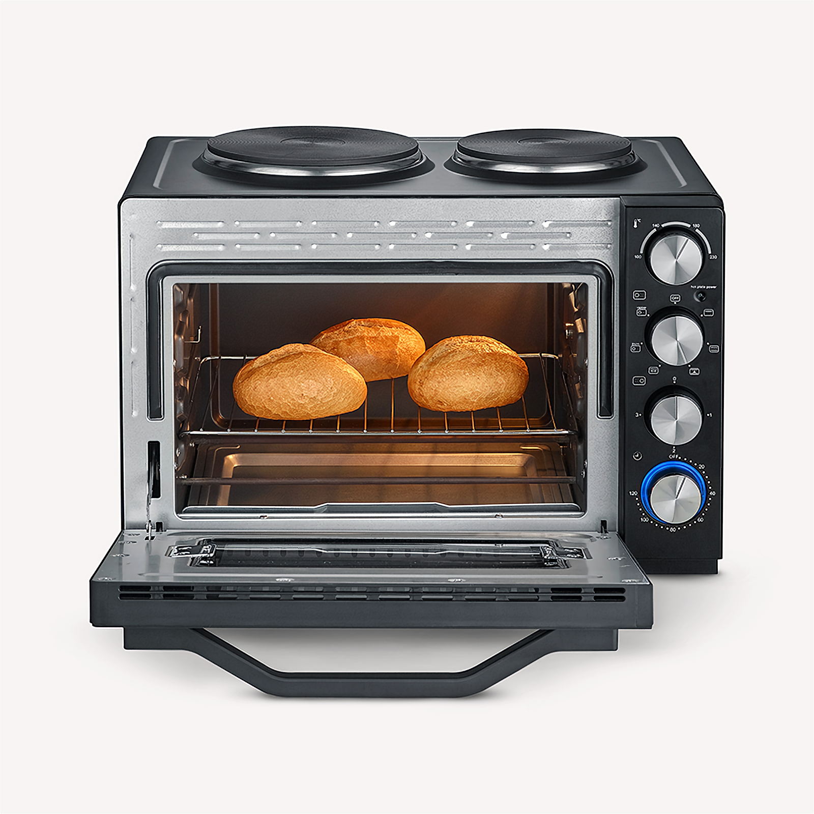 Back- und Toastofen mit Kochplatten (B-Ware)