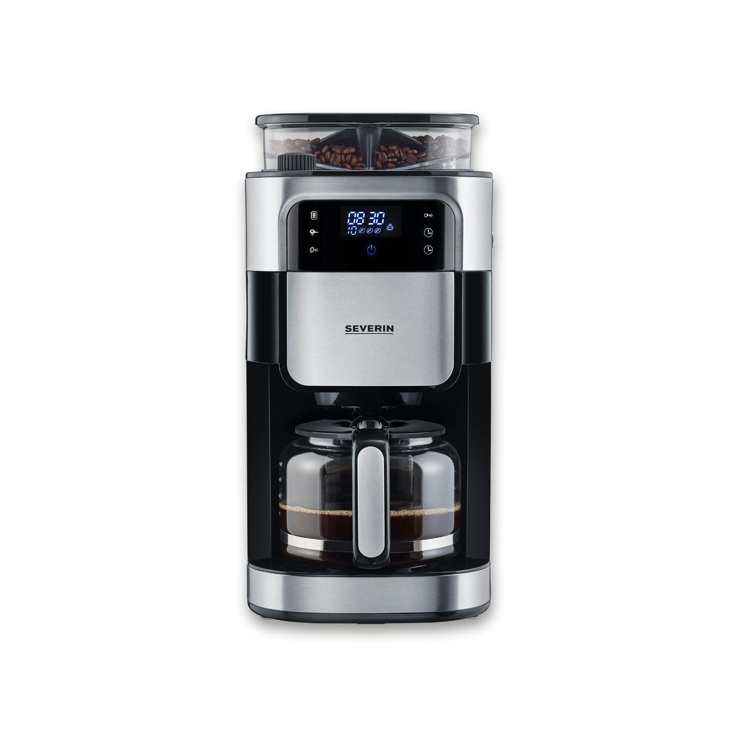 Filterkaffeemaschine mit Edelstahl-Mahlwerk