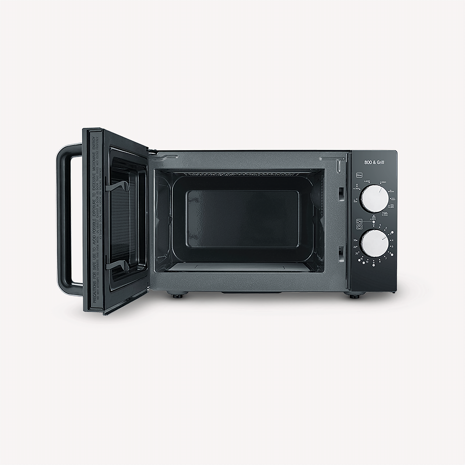 2-in-1 Mikrowelle mit Glasboden und Grill (B-Ware)
