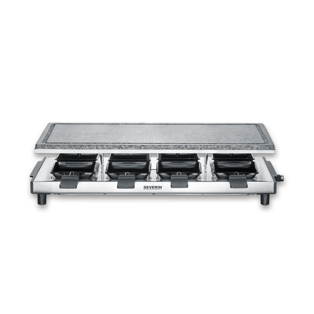 severin-raclette-und-fondue-rg-2374-raclette-mit-naturgrillstein