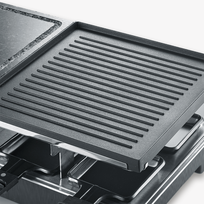 severin-raclette-und-fondue-rg-2376-raclette-mit-naturgrillstein-und-grillplatte-4