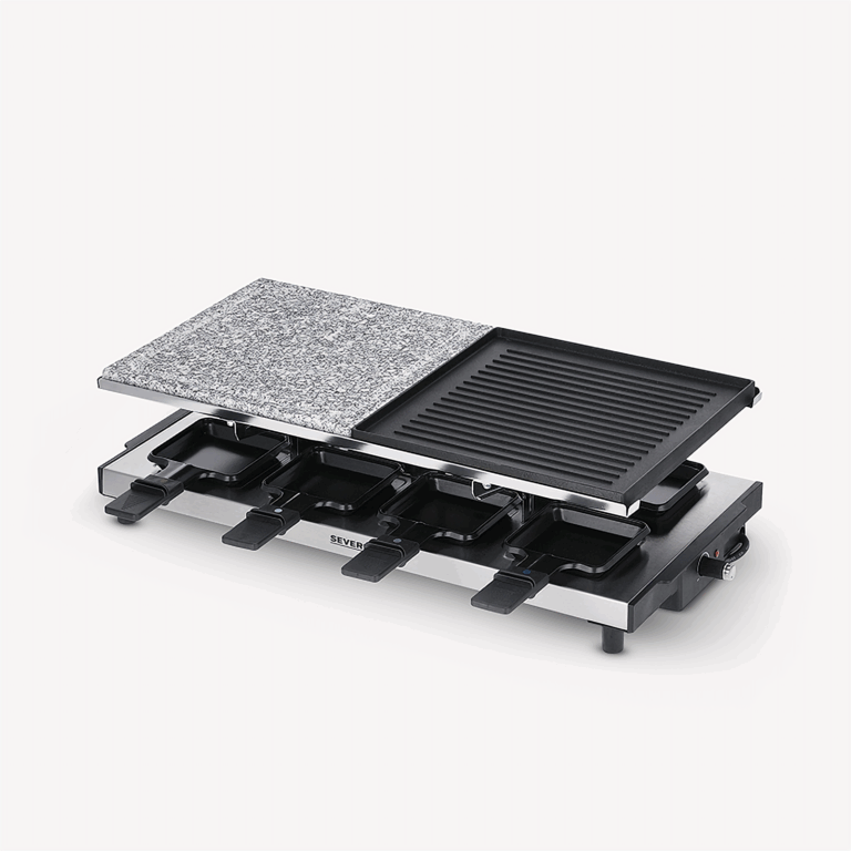 severin-raclette-und-fondue-rg-2373-raclette-mit-naturgrillstein-und-grill-platte-2
