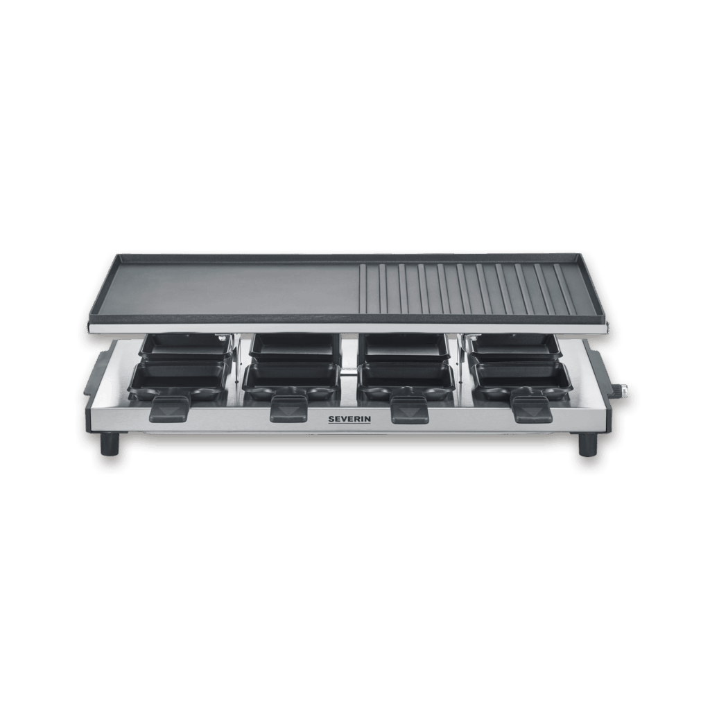 severin-raclette-und-fondue-rg-2375-raclette-mit-antihaftbeschichteter-grillplatte
